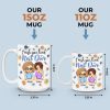 Friends By Chance, Besties By Choice - Bestie Personalized Custom 3D Inflated Effect Printed Mug - Gift For Best Friends, BFF, Sisters Friends By Chance, Besties By Choice - Bestie Personalized Custom 3D Inflated Effect Printed Mug - Gift For Best Friends, BFF, Sisters