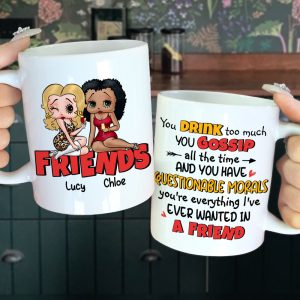 Friends, Gift For Best Friends, Personalized Mug, Bestie Drinking Mug 04HUHN050823HH