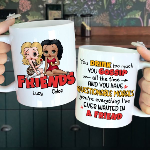 Friends, Gift For Best Friends, Personalized Mug, Bestie Drinking Mug 04HUHN050823HH