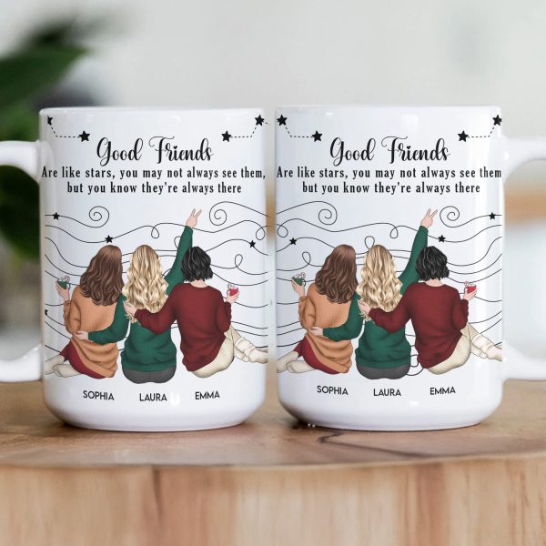 Friends Like Star - Thank You Gifts For Friends, Sisters - Personalized Mug Friends Like Star - Thank You Gifts For Friends, Sisters - Personalized Mug