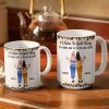 Friends We Never Walk Alone - Personalized White Edge-to-Edge Mug Friends We Never Walk Alone - Personalized White Edge-to-Edge Mug