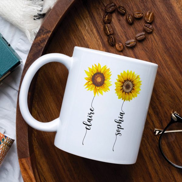 Friends Were Flowers I'd Pick You, Friend With Flower White Mug Friends Were Flowers I'd Pick You, Friend With Flower White Mug