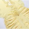 Frill Deep Neck Halter Mini Ruched Dress Frill Deep Neck Halter Mini Ruched Dress