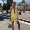 Frill Deep Neck Halter Mini Ruched Dress Frill Deep Neck Halter Mini Ruched Dress
