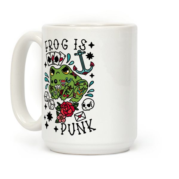 Frog Is Punk Coffee Mug Frog Is Punk Coffee Mug