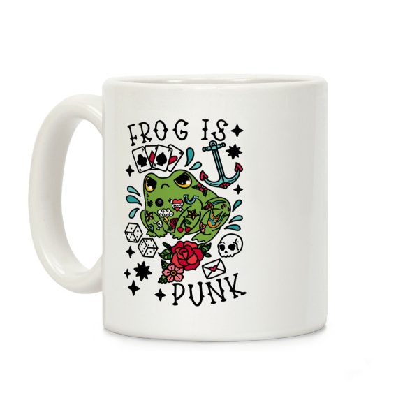 Frog Is Punk Coffee Mug Frog Is Punk Coffee Mug