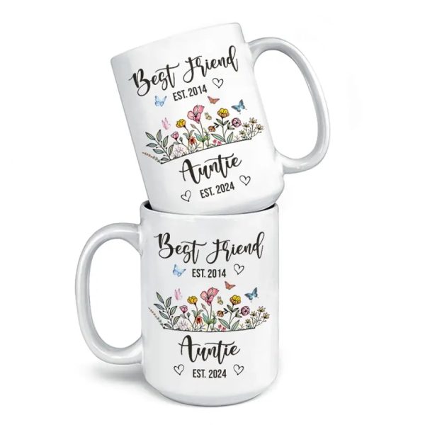 From Bestie To Auntie - Bestie Personalized Custom Mug - Gift For Best Friends, BFF, Sisters From Bestie To Auntie - Bestie Personalized Custom Mug - Gift For Best Friends, BFF, Sisters
