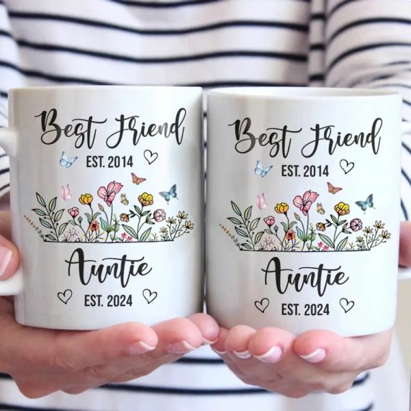 From Bestie To Auntie - Bestie Personalized Custom Mug - Gift For Best Friends, BFF, Sisters From Bestie To Auntie - Bestie Personalized Custom Mug - Gift For Best Friends, BFF, Sisters