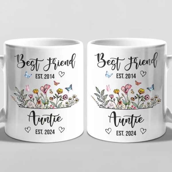 From Bestie To Auntie - Bestie Personalized Custom Mug - Gift For Best Friends, BFF, Sisters From Bestie To Auntie - Bestie Personalized Custom Mug - Gift For Best Friends, BFF, Sisters