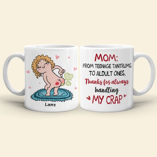 From Teenage Tantrums, Gift For Mom, Personalized Mug, Fart Butt Mug, Mother's Day Gift From Teenage Tantrums, Gift For Mom, Personalized Mug, Fart Butt Mug, Mother's Day Gift