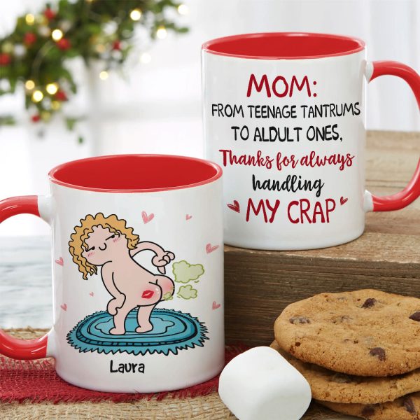 From Teenage Tantrums, Gift For Mom, Personalized Mug, Fart Butt Mug, Mother's Day Gift From Teenage Tantrums, Gift For Mom, Personalized Mug, Fart Butt Mug, Mother's Day Gift