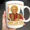 From The Land Of Liberty, Pope Leo XIV To The Chair Of St. Peter, Pope and American Flag - Personalized Custom Coffee Mug - FTH078_MG From The Land Of Liberty, Pope Leo XIV To The Chair Of St. Peter, Pope and American Flag - Personalized Custom Coffee Mug - FTH078_MG