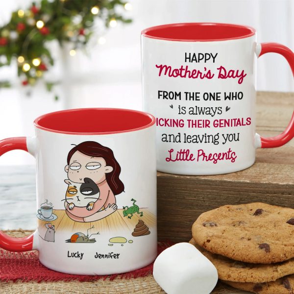 From The One Who Is Always Licking Their Genitals, Personalized Mug, Gift For Cat Lovers From The One Who Is Always Licking Their Genitals, Personalized Mug, Gift For Cat Lovers