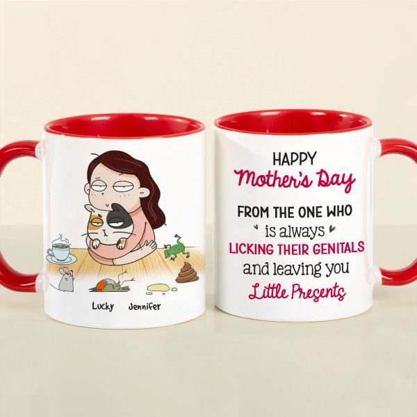 From The One Who Is Always Licking Their Genitals, Personalized Mug, Gift For Cat Lovers From The One Who Is Always Licking Their Genitals, Personalized Mug, Gift For Cat Lovers