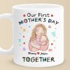 From This Day On, Forever Us - Family Personalized Custom Mug - Mother's Day, Baby Shower Gift, Gift For First Mom