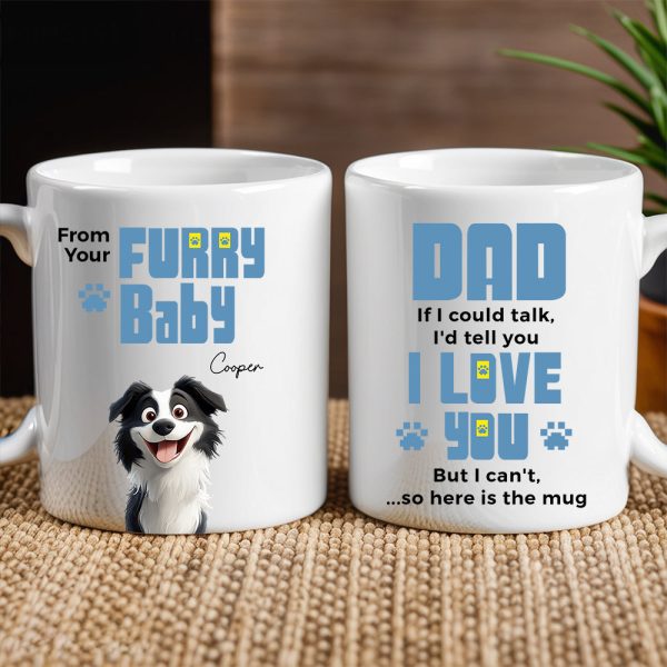 From Your Furry Babies With Love Creative White Ceramic Mug for Mother's Day, Birthdays, and Cozy Family Moments From Your Furry Babies With Love Creative White Ceramic Mug for Mother's Day, Birthdays, and Cozy Family Moments