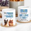 From Your Furry Babies With Love Creative White Ceramic Mug for Mother's Day, Birthdays, and Cozy Family Moments From Your Furry Babies With Love Creative White Ceramic Mug for Mother's Day, Birthdays, and Cozy Family Moments