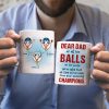 From Your Swimming Champions Personalized Funny Sperms Coffee Mug Gift For Dad From Your Swimming Champions Personalized Funny Sperms Coffee Mug Gift For Dad