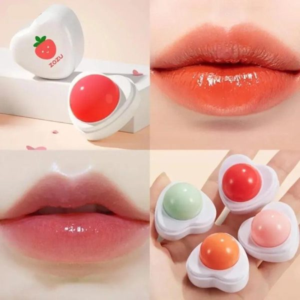 Fruit Flavor Lip Balm - Moisturizing & Portable Lip Care Small Pudding Balm Fruit Flavor Lip Balm - Moisturizing & Portable Lip Care Small Pudding Balm
