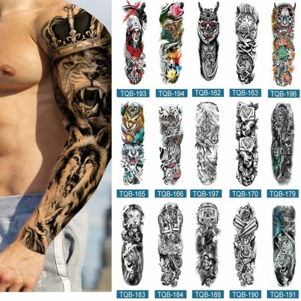 Full Arm Temporary Tattoos
