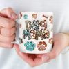 Full Time Dog Mama - Dog Personalized Custom 3D Inflated Effect Printed Mug - Christmas Gift For Pet Owners, Pet Lovers Full Time Dog Mama - Dog Personalized Custom 3D Inflated Effect Printed Mug - Christmas Gift For Pet Owners, Pet Lovers