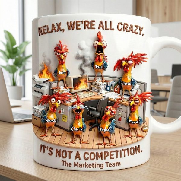 Fun Mad Rooster Office Worker Coffee Mug - Personalized Gifts For Coworker 02qhlu181225 Fun Mad Rooster Office Worker Coffee Mug - Personalized Gifts For Coworker 02qhlu181225
