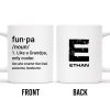 Fun-Pa Like Grandpa But Cooler Text Mug - Personalized Custom Coffee Mug - GRP013_MG Fun-Pa Like Grandpa But Cooler Text Mug - Personalized Custom Coffee Mug - GRP013_MG