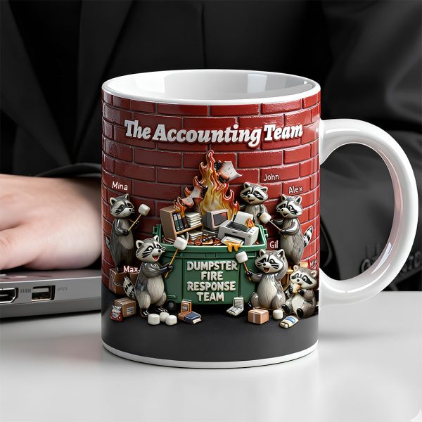 Fun Raccoon Dumpster Fire Response Team Mug, Personalized Gift For Coworker 02qhdt271125 Fun Raccoon Dumpster Fire Response Team Mug, Personalized Gift For Coworker 02qhdt271125