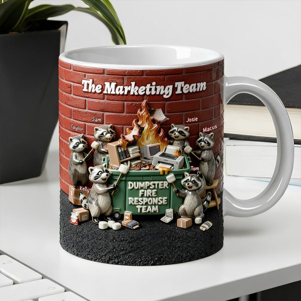 Fun Raccoon Dumpster Fire Response Team Mug, Personalized Gift For Coworker 02qhdt271125 Fun Raccoon Dumpster Fire Response Team Mug, Personalized Gift For Coworker 02qhdt271125