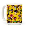 Funky Mushroom Pattern Coffee Mug Funky Mushroom Pattern Coffee Mug