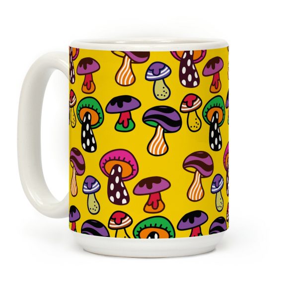 Funky Mushroom Pattern Coffee Mug Funky Mushroom Pattern Coffee Mug