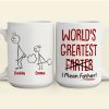 Funny Best Dad World's Greatest Farter I Mean Father - Personalized Mug Funny Best Dad World's Greatest Farter I Mean Father - Personalized Mug