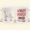 Funny Best Dad World's Greatest Farter I Mean Father - Personalized Mug Funny Best Dad World's Greatest Farter I Mean Father - Personalized Mug