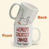 Funny Best Dad World's Greatest Farter I Mean Father - Personalized Mug Funny Best Dad World's Greatest Farter I Mean Father - Personalized Mug