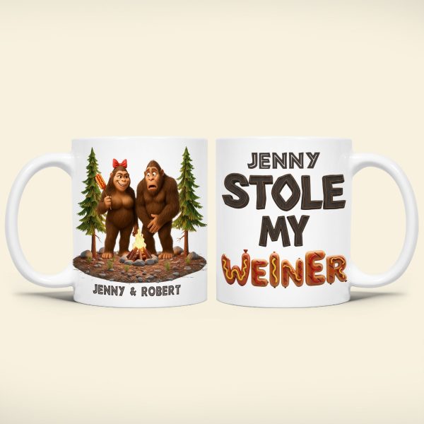 Funny Bigfoot Couple Coffee Mug - Personalized Gifts For Couple 04ohti110625 Funny Bigfoot Couple Coffee Mug - Personalized Gifts For Couple 04ohti110625