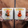 Funny Chicken F-Caw-F - Personalized Marble Mug Funny Chicken F-Caw-F - Personalized Marble Mug