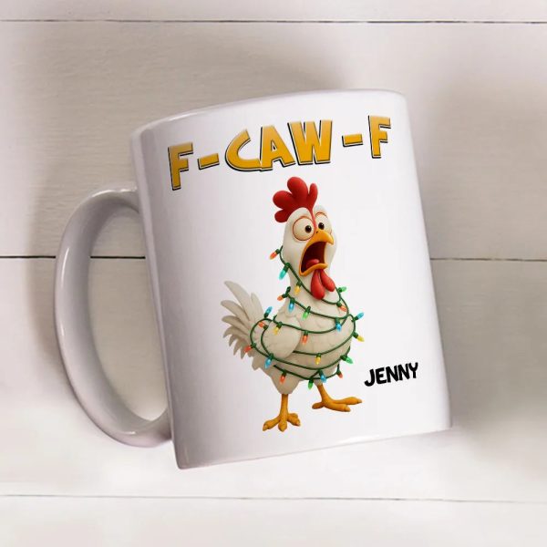 Funny Christmas Chicken Mug with Custom Name A Hilarious Holiday Gift for Friends & Coworkers Funny Christmas Chicken Mug with Custom Name A Hilarious Holiday Gift for Friends & Coworkers