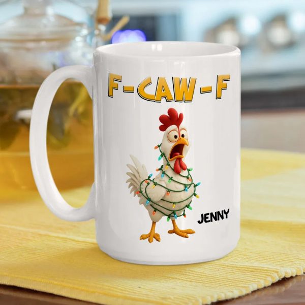 Funny Christmas Chicken Mug with Custom Name A Hilarious Holiday Gift for Friends & Coworkers Funny Christmas Chicken Mug with Custom Name A Hilarious Holiday Gift for Friends & Coworkers