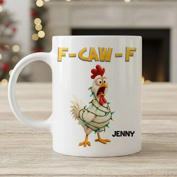 Funny Christmas Chicken Mug with Custom Name A Hilarious Holiday Gift for Friends & Coworkers Funny Christmas Chicken Mug with Custom Name A Hilarious Holiday Gift for Friends & Coworkers