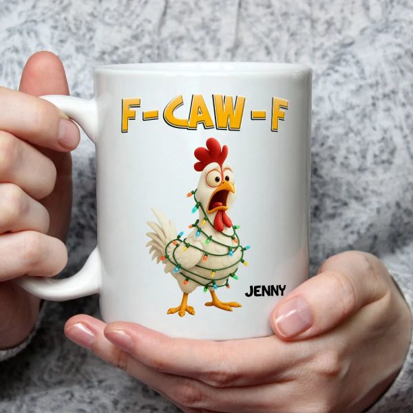 Funny Christmas Chicken Mug with Custom Name A Hilarious Holiday Gift for Friends & Coworkers Funny Christmas Chicken Mug with Custom Name A Hilarious Holiday Gift for Friends & Coworkers