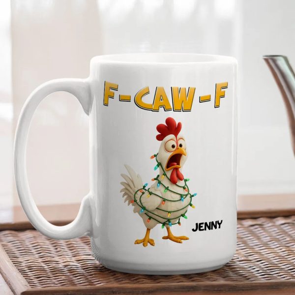 Funny Christmas Chicken Mug with Custom Name A Hilarious Holiday Gift for Friends & Coworkers Funny Christmas Chicken Mug with Custom Name A Hilarious Holiday Gift for Friends & Coworkers