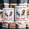 Funny Couple Mug Custom Anniversary Gift for Husband or Wife with Coffee Illustration Funny Couple Mug Custom Anniversary Gift for Husband or Wife with Coffee Illustration