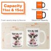 Funny Cow - Not In The Mood - Fun Gifts For Friends, Coworkers, Women - Personalized Mug Funny Cow - Not In The Mood - Fun Gifts For Friends, Coworkers, Women - Personalized Mug