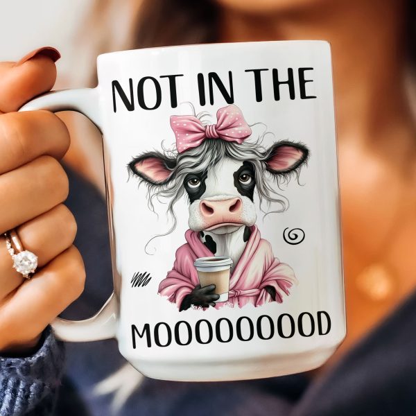 Funny Cow - Not In The Mood - Fun Gifts For Friends, Coworkers, Women - Personalized Mug Funny Cow - Not In The Mood - Fun Gifts For Friends, Coworkers, Women - Personalized Mug