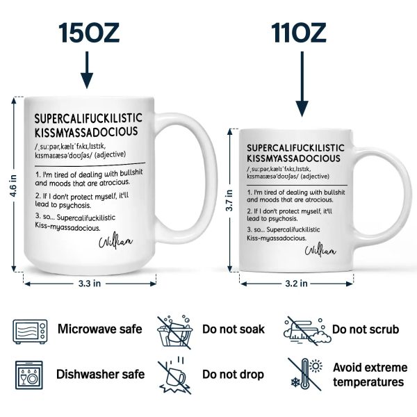Funny Cowokers Supercalifuckilistic - Personalized Mug