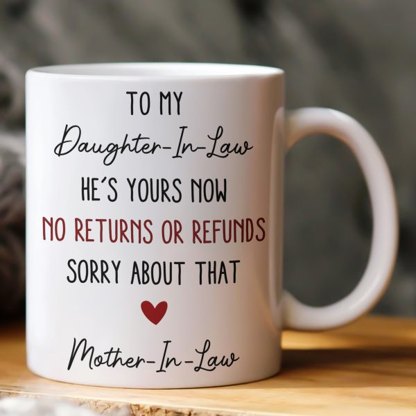 Funny Gift For Daughter-In-Law, Son-In-Law From Mother-In-Law - Personalized Mug Funny Gift For Daughter-In-Law, Son-In-Law From Mother-In-Law - Personalized Mug