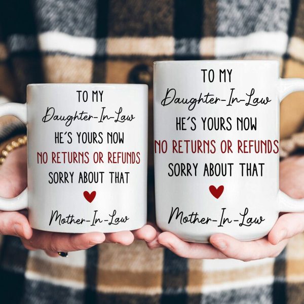 Funny Gift For Daughter-In-Law, Son-In-Law From Mother-In-Law - Personalized Mug Funny Gift For Daughter-In-Law, Son-In-Law From Mother-In-Law - Personalized Mug