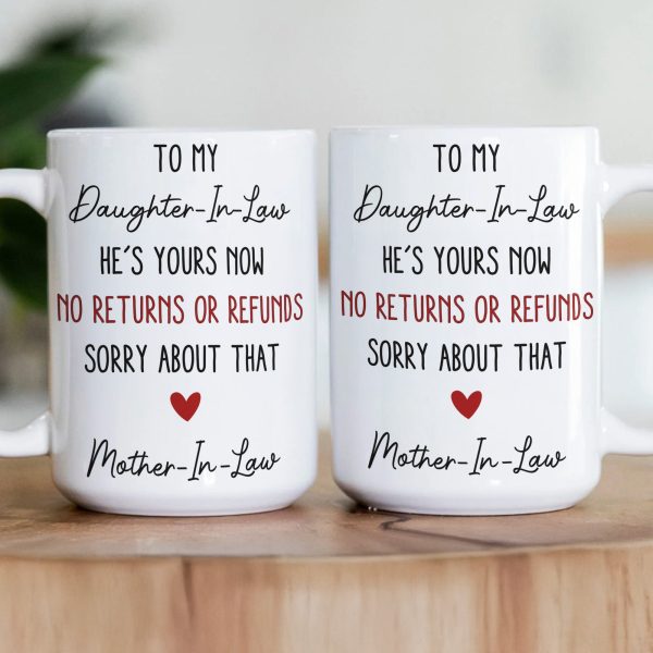 Funny Gift For Daughter-In-Law, Son-In-Law From Mother-In-Law - Personalized Mug Funny Gift For Daughter-In-Law, Son-In-Law From Mother-In-Law - Personalized Mug