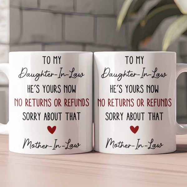 Funny Gift For Daughter-In-Law, Son-In-Law From Mother-In-Law - Personalized Mug Funny Gift For Daughter-In-Law, Son-In-Law From Mother-In-Law - Personalized Mug