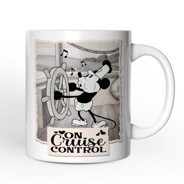 Funny Mouse On Cruise Control Personalized Mug, Classic Steamboat Willie Gift Funny Mouse On Cruise Control Personalized Mug, Classic Steamboat Willie Gift